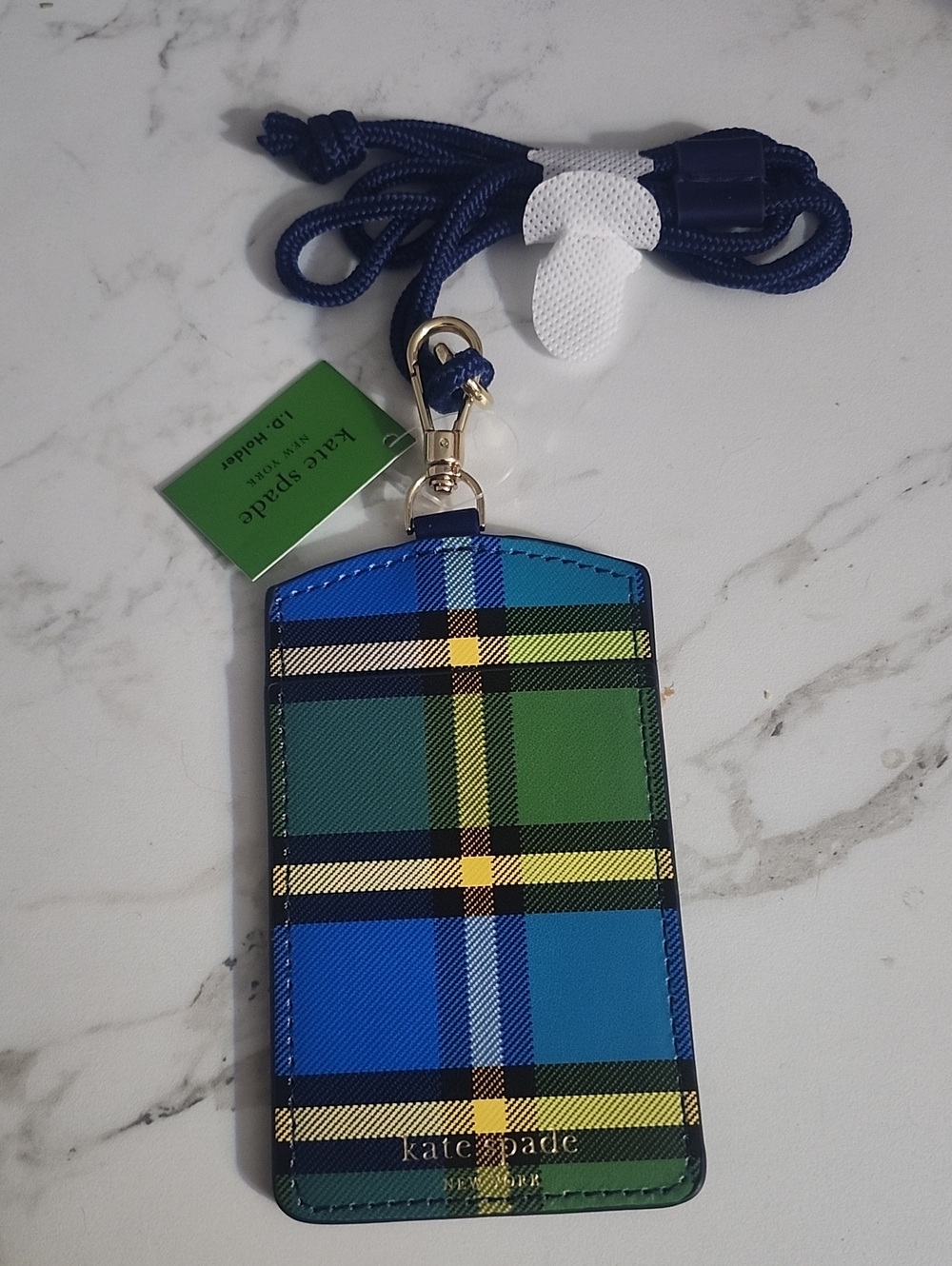Kate Spade Grand Plaid ID Holder - Picture 3 of 6